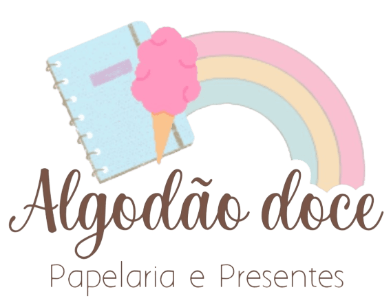 Logo da Papelaria Algodão Doce